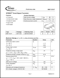 Click here to download BSP315P Datasheet