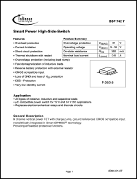 Click here to download BSP742T Datasheet