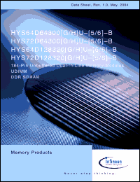 Click here to download HYS72D128320GU-5 Datasheet