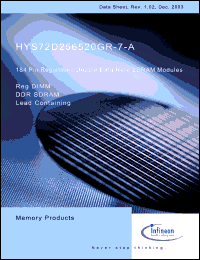 Click here to download HYS72D256520GR-7-A Datasheet