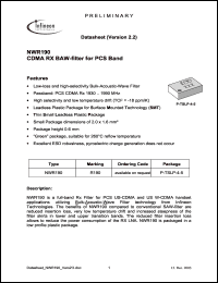 Click here to download NWR190 Datasheet
