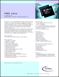 Click here to download PMB7850 Datasheet