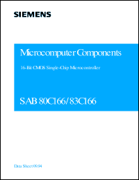 Click here to download SAB83C166-5M-T3 Datasheet