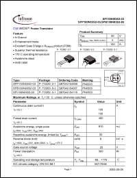 Click here to download SPI100N03S2-03 Datasheet