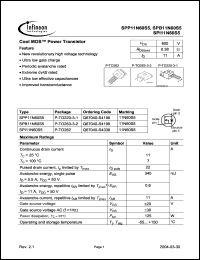 Click here to download SPI11N60S5 Datasheet