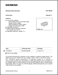 Click here to download TCA965B Datasheet