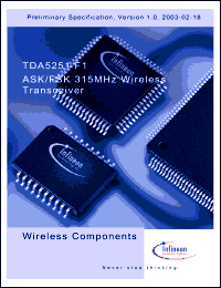 Click here to download TDA5251F1 Datasheet