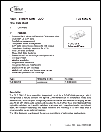 Click here to download TLE6262G Datasheet