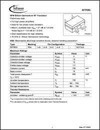 Click here to download BFP650E6327 Datasheet