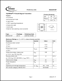 Click here to download BSO301 Datasheet