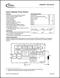 Click here to download BTS432F2E3062A Datasheet