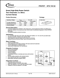 Click here to download BTS740S2 Datasheet
