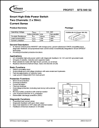 Click here to download BTS840S2 Datasheet