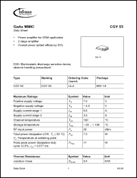 Click here to download CGY93 Datasheet