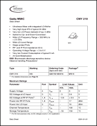 Click here to download CMY210 Datasheet