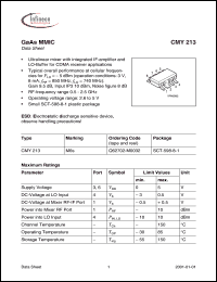 Click here to download CMY213 Datasheet