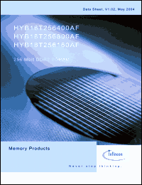 Click here to download HYB18T256400 Datasheet