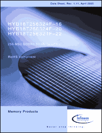 Click here to download HYB18T256324F-16 Datasheet