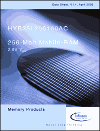 Click here to download HYB25L256160AC-8 Datasheet