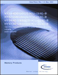 Click here to download HYS64D64300HU-6-B Datasheet