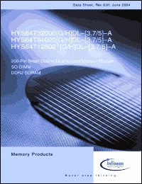 Click here to download HYS64T64020HDL Datasheet
