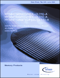 Click here to download HYS64T128021HDL-5-A Datasheet