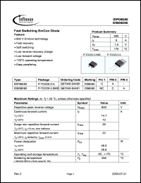 Click here to download IDB06E60 Datasheet