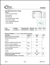 Click here to download IDD09E60 Datasheet