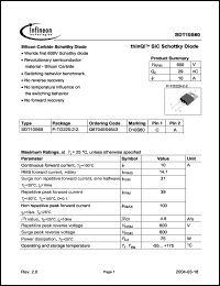 Click here to download SDT10S60 Datasheet