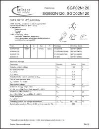 Click here to download SGD02N120 Datasheet