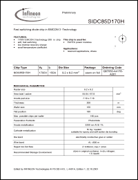 Click here to download SIDC85D170 Datasheet