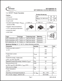 Click here to download SPP100N03S2L-03 Datasheet