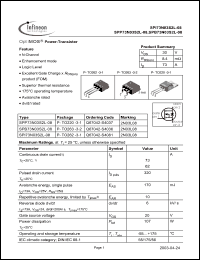 Click here to download SPB73N03S2L-08 Datasheet