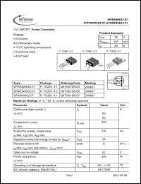 Click here to download SPB80N06S2-07 Datasheet