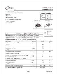 Click here to download SPB80N06S2-09 Datasheet