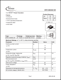 Click here to download SPD14N06S2-80 Datasheet