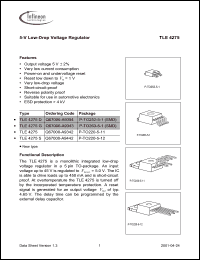 Click here to download TLE4275D Datasheet