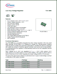 Click here to download TLE4295GV26 Datasheet