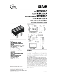 Click here to download HDSP2003LP Datasheet