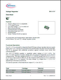Click here to download IFX1117GSV33 Datasheet