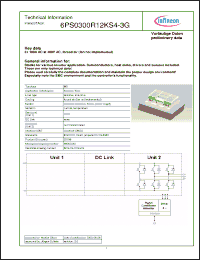 Click here to download 6PS0300R12KS4-3G Datasheet