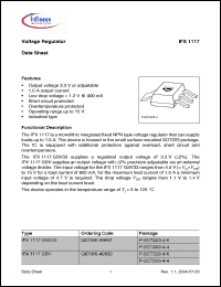 Click here to download IFX1117 Datasheet