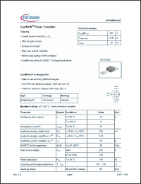 Click here to download IPP50R299CP Datasheet