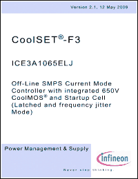 Click here to download ICE3A1065ELJ Datasheet