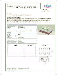 Click here to download 6PS0400R12KE3-3GH Datasheet