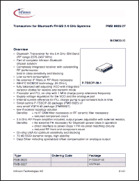 Click here to download PMB6625 Datasheet
