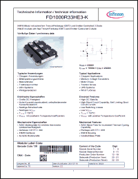 Click here to download FD1000R33HE3-K Datasheet