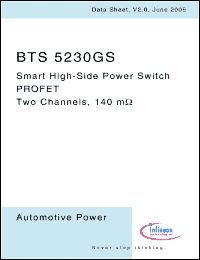 Click here to download BTS5230GS Datasheet
