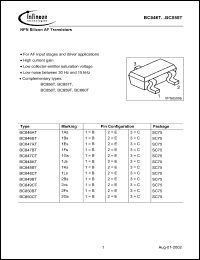 Click here to download BC848T Datasheet