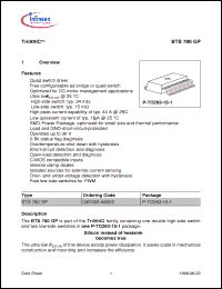 Click here to download BTS780GP Datasheet